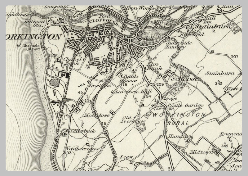 1890 Collection - Whithaven Ordnance Survey Map