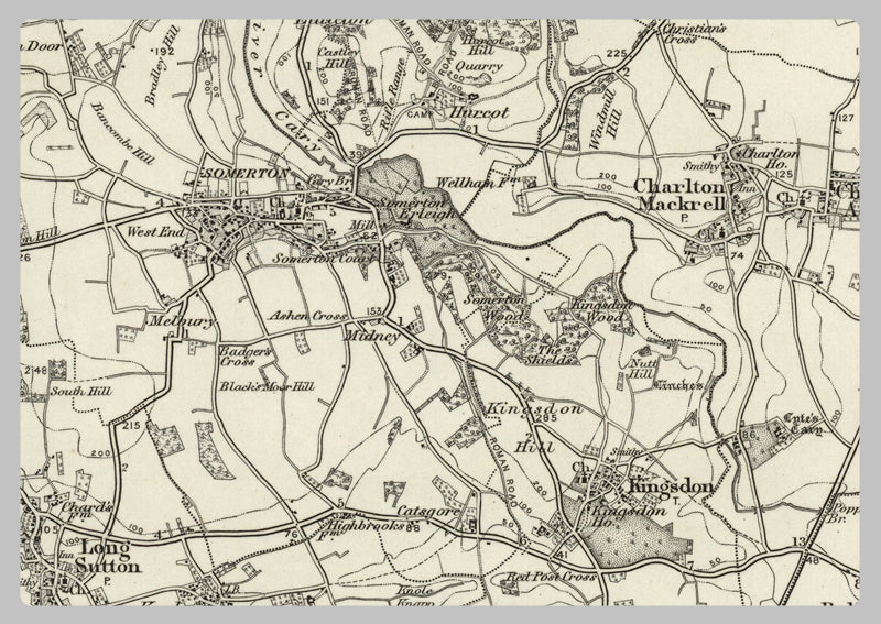 1890 Collection - Glastonbury (Wells) Ordnance Survey Map