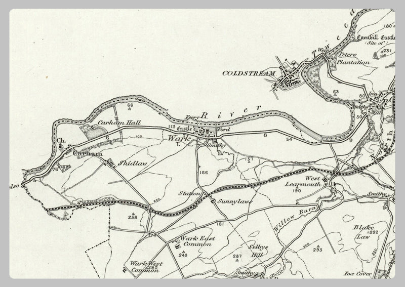 1890 Collection - Ford (Norham) Ordnance Survey Map