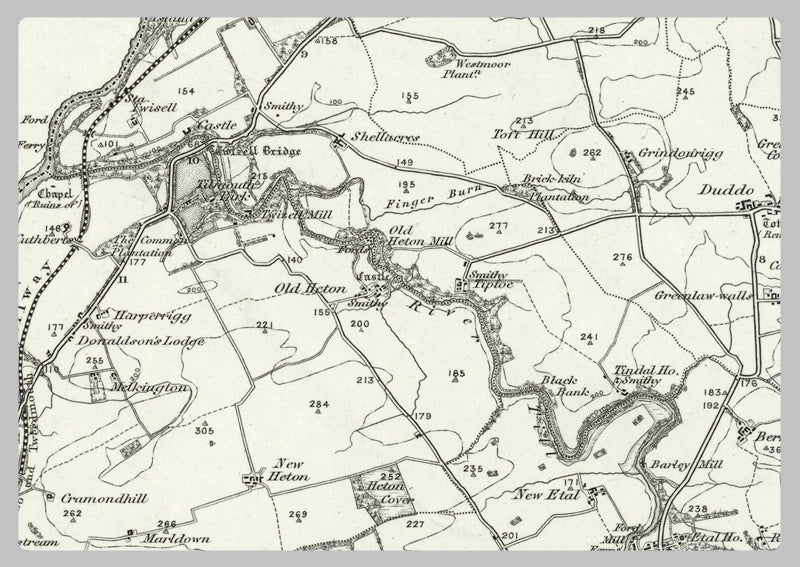 1890 Collection - Ford (Norham) Ordnance Survey Map