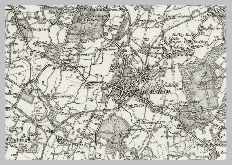 1890 Collection - Horsham (Reigate) Ordnance Survey Map