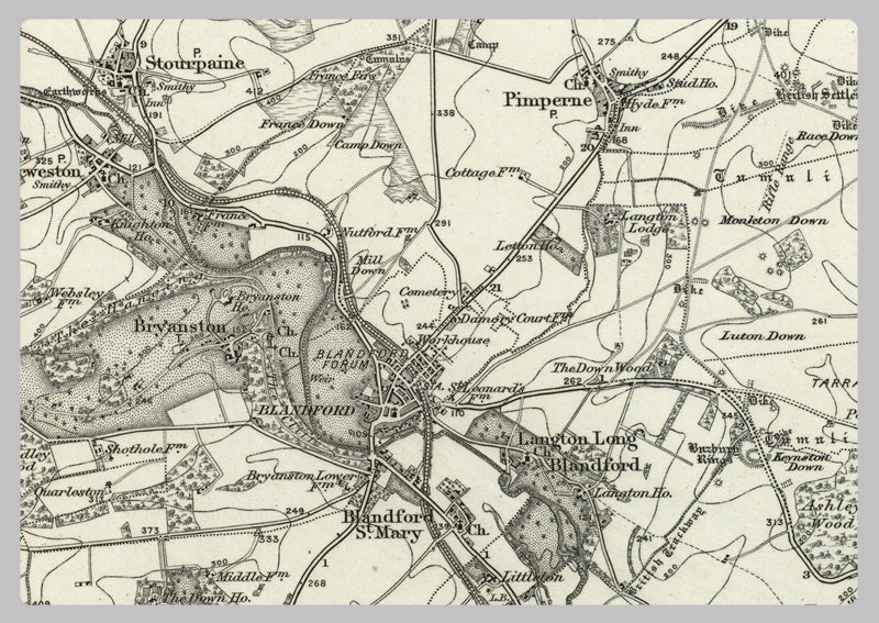 1890 Collection - Shaftesbury (Wincanton) Ordnance Survey Map– I Love Maps