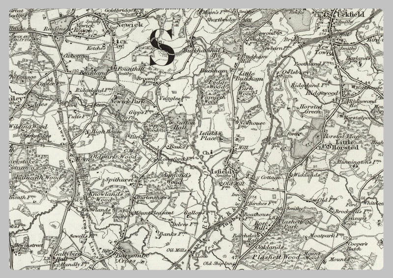 1890 Collection - Lewes (Tunbridge Wells) Ordnance Survey Map