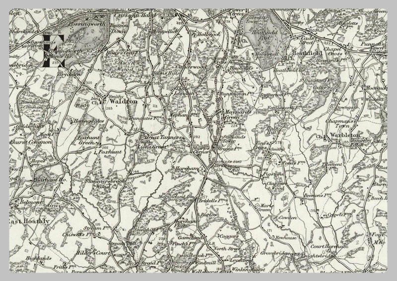 1890 Collection - Lewes (Tunbridge Wells) Ordnance Survey Map