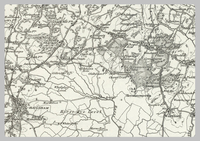 1890 Collection - Lewes (Tunbridge Wells) Ordnance Survey Map