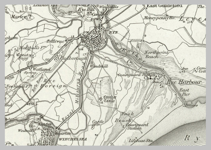 1890 Collection - Hastings (Tenterden) Ordnance Survey Map