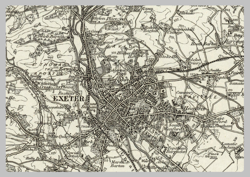 1890 Collection - Exeter (Tiverton) Ordnance Survey Map– I Love Maps