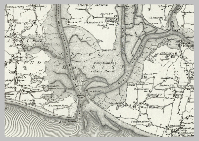 1890 Collection - Portsmouth (Fareham) Ordnance Survey Map