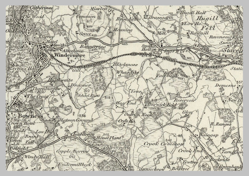 1890 Collection - Kendal (Appleby) Ordnance Survey Map