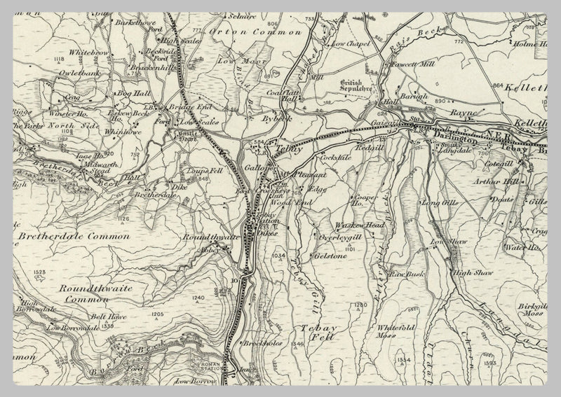 1890 Collection - Kendal (Appleby) Ordnance Survey Map