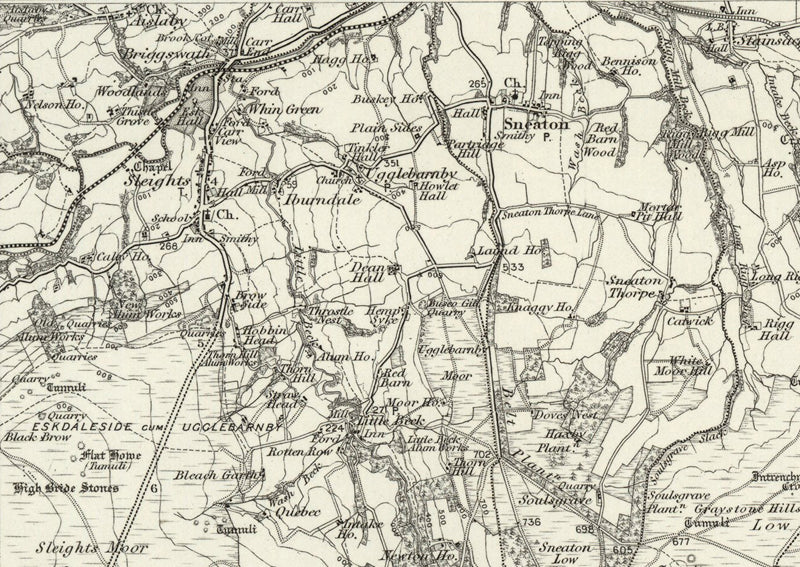 1890 Collection - Scalby (Whitby) Ordnance Survey Map | I Love Maps