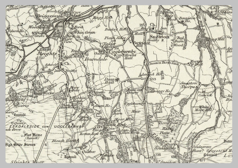 1890 Collection - Scalby (Whitby) Ordnance Survey Map