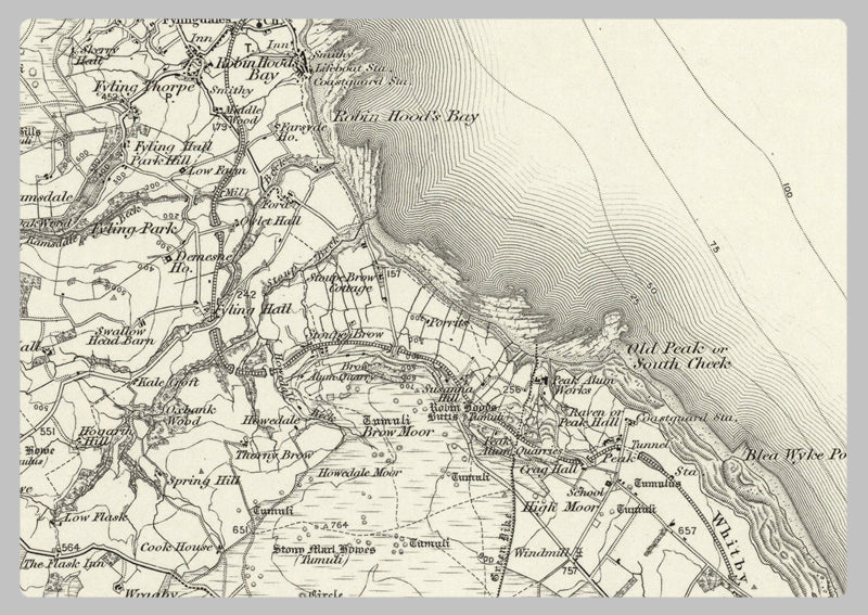 1890 Collection - Scalby (Whitby) Ordnance Survey Map