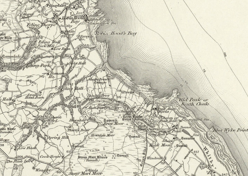 1890 Collection - Scalby (Whitby) Ordnance Survey Map | I Love Maps
