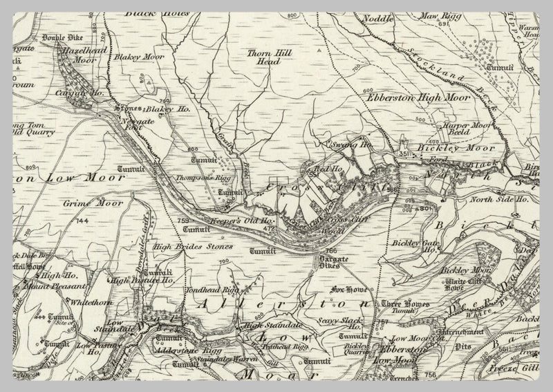 1890 Collection - Scalby (Whitby) Ordnance Survey Map