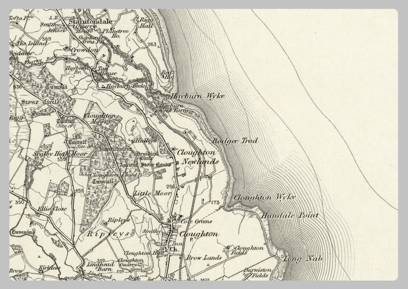 1890 Collection - Scalby (Whitby) Ordnance Survey Map