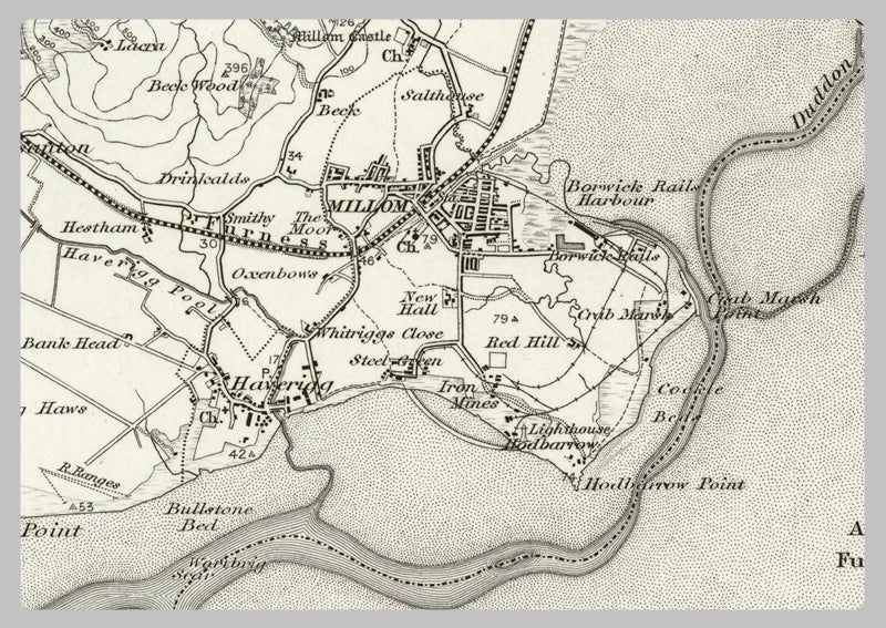 1890 Collection - Ulverston (Ambleside) Ordnance Survey Map