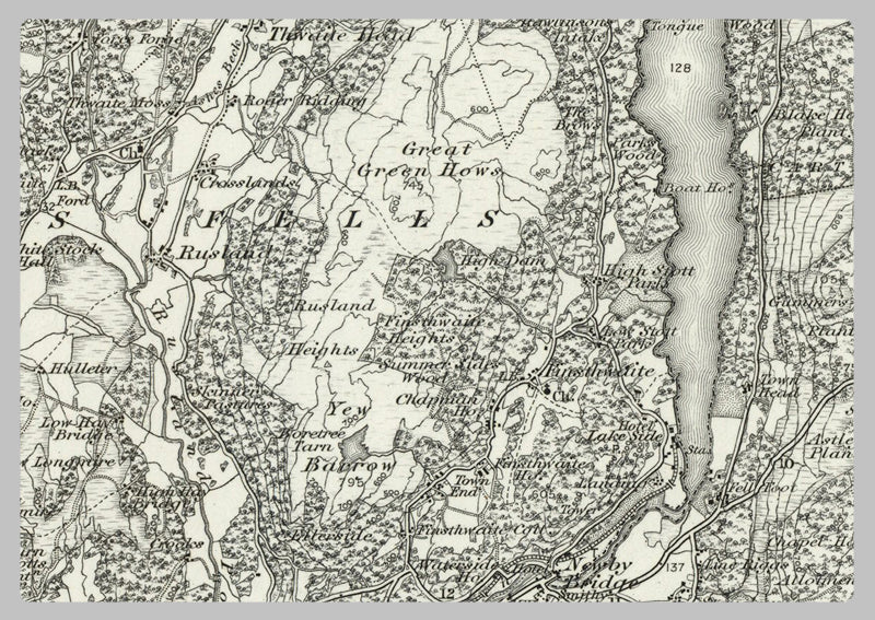 1890 Collection - Ulverston (Ambleside) Ordnance Survey Map