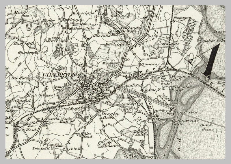 1890 Collection - Ulverston (Ambleside) Ordnance Survey Map