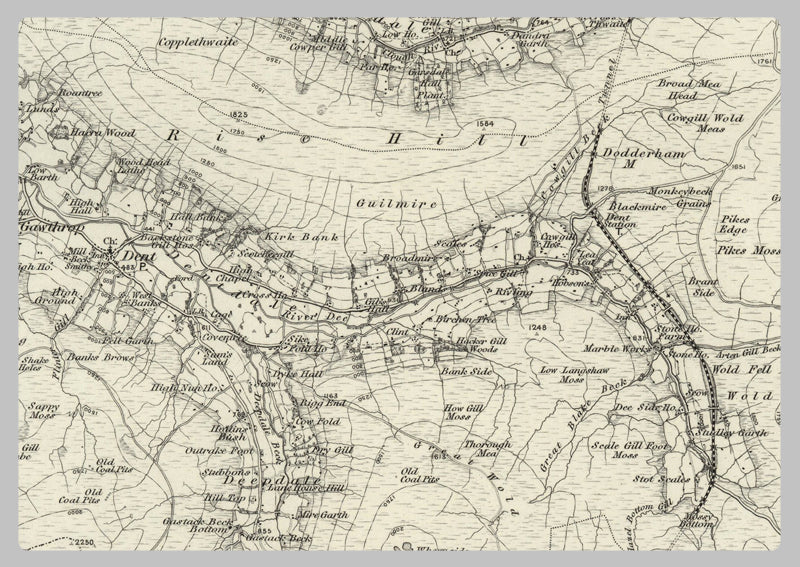 1890 Collection - Hawes (Kirby Stephen) Ordnance Survey Map