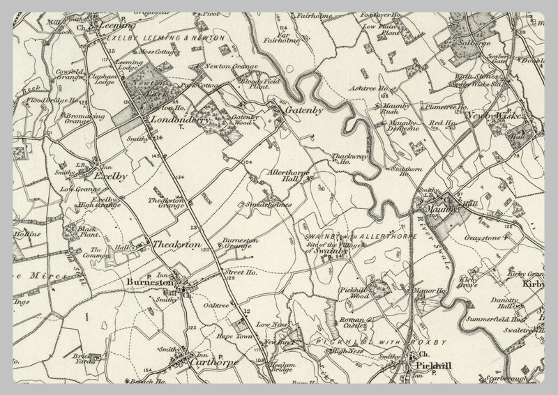 1890 Collection - Ripon (Northallerton) Ordnance Survey Map