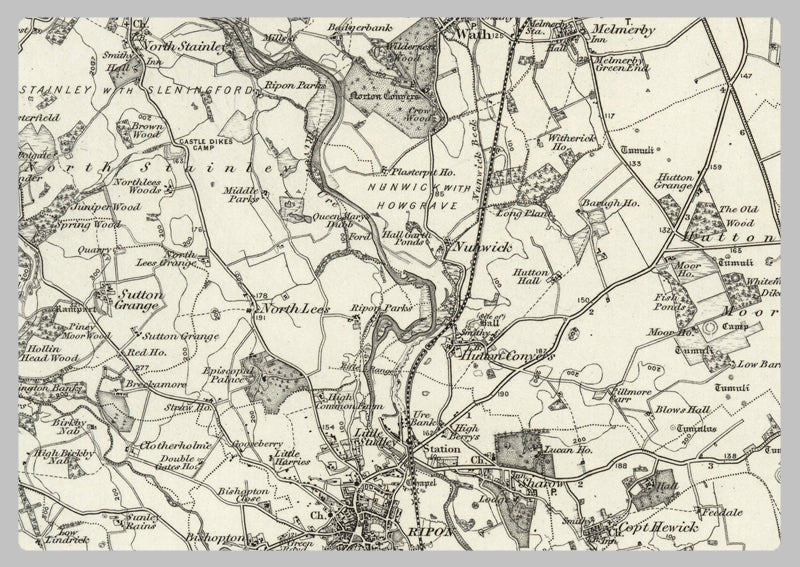 1890 Collection - Ripon (Northallerton) Ordnance Survey Map