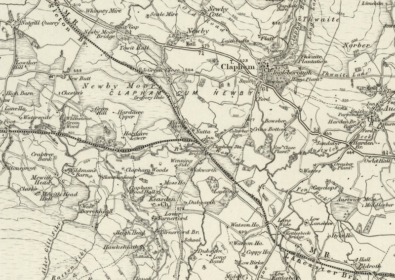 1890 Collection - Settle (Hawes) Ordnance Survey Map | I Love Maps