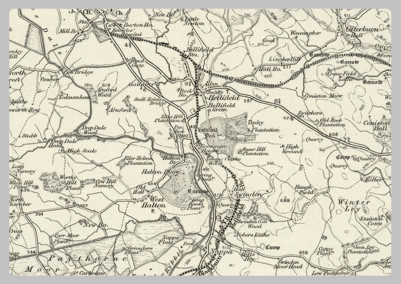 1890 Collection - Settle (Hawes) Ordnance Survey Map