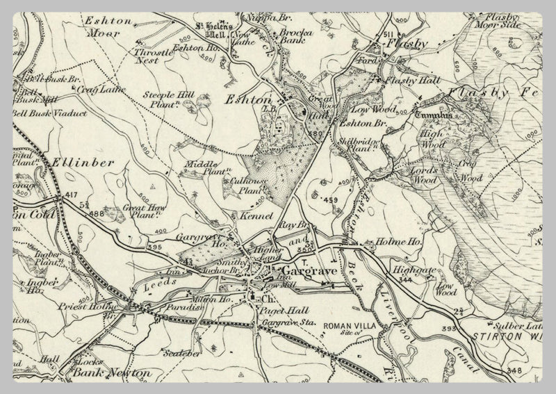 1890 Collection - Settle (Hawes) Ordnance Survey Map