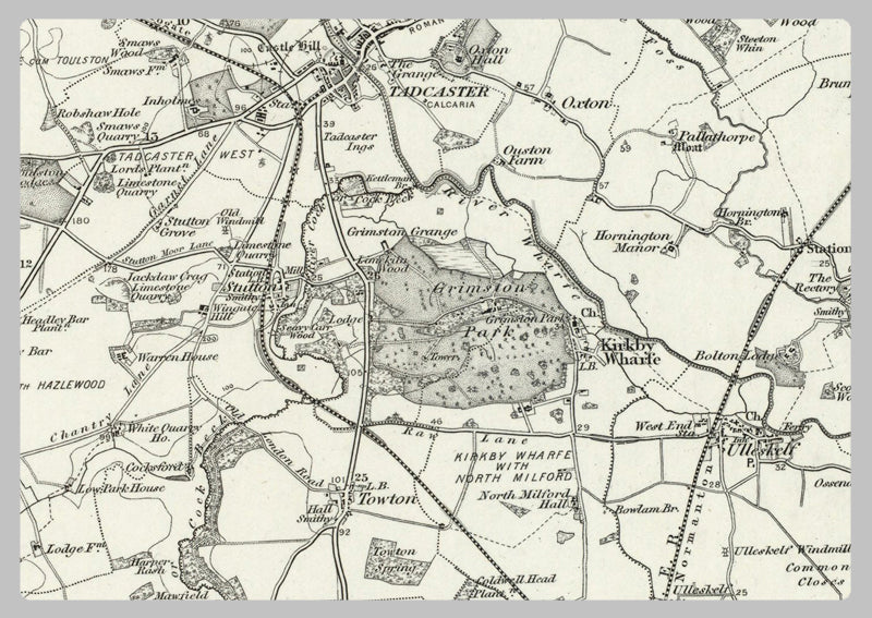 1890 Collection - Leeds (Harrogate) Ordnance Survey Map