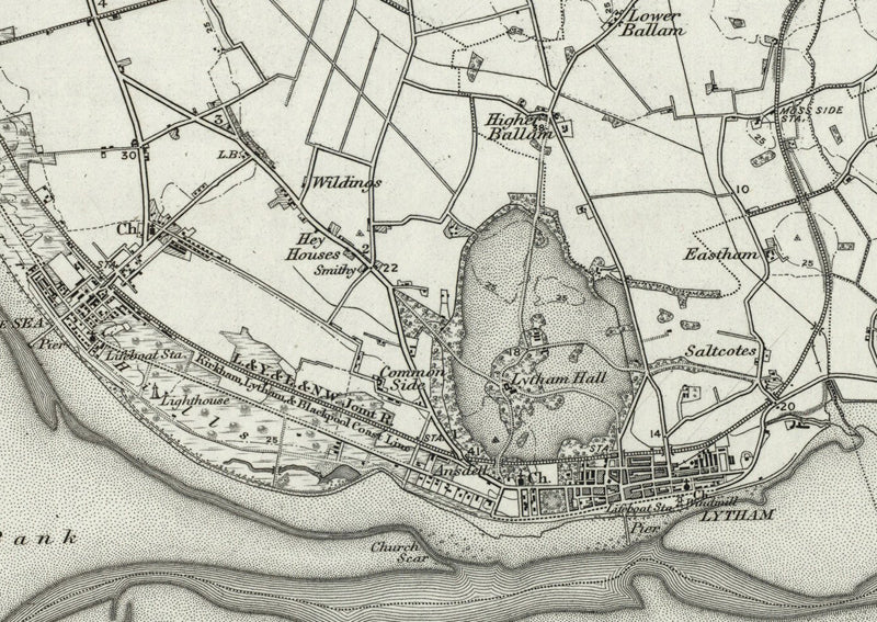 1890 Collection Southport Fleetwood Ordnance Survey Map I Love Maps