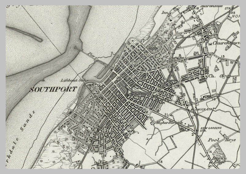 1890 Collection - Southport (Fleetwood) Ordnance Survey Map– I Love Maps