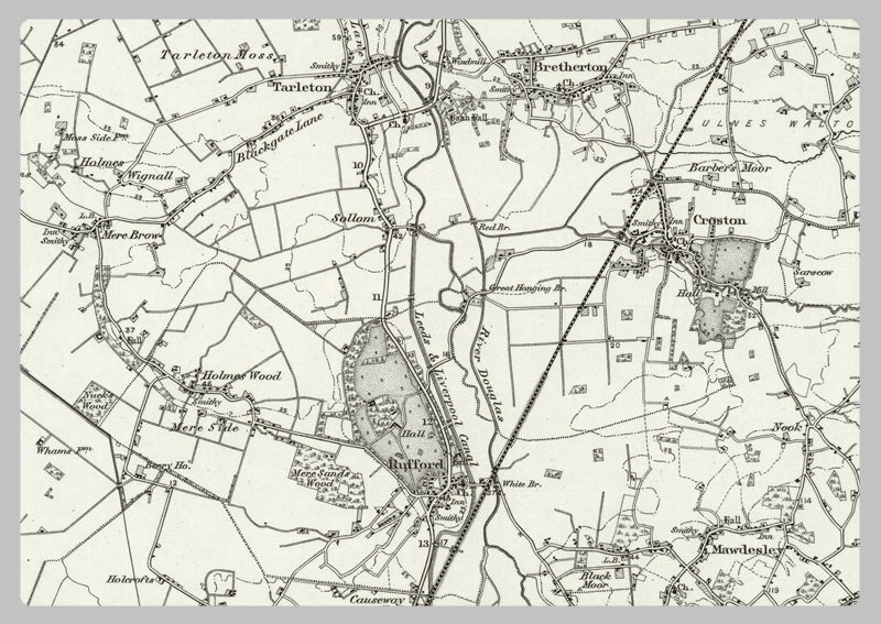 1890 Collection - Preston (Garstang) Ordnance Survey Map