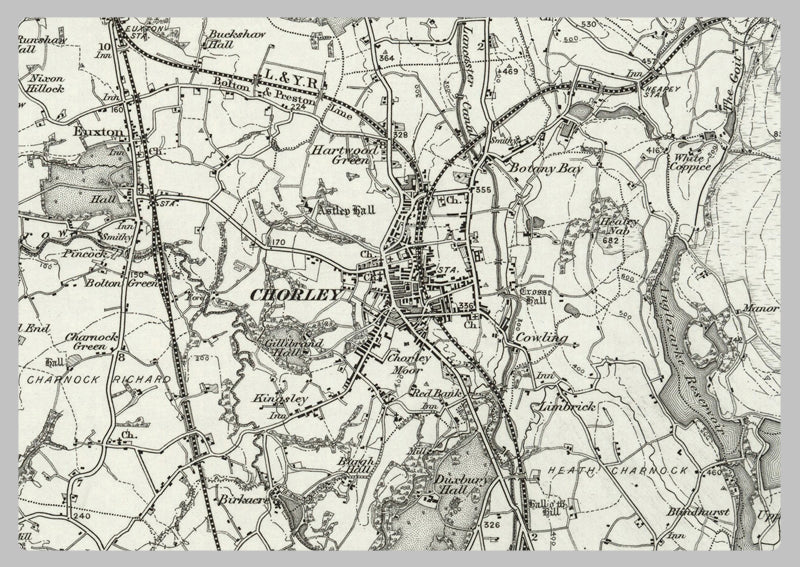 1890 Collection - Preston (Garstang) Ordnance Survey Map