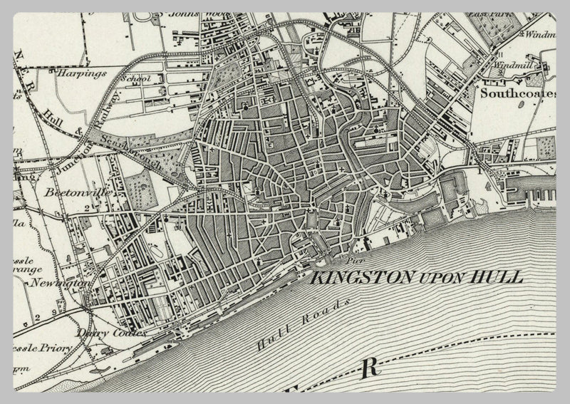 1890 Collection - Kingston upon Hull Ordnance Survey Map