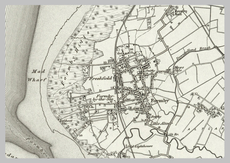 1890 Collection - Formby (Southport) Ordnance Survey Map– I Love Maps