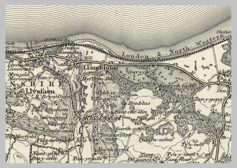 1890 Collection - Rhyl Ordnance Survey Map