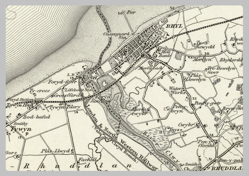 1890 Collection - Rhyl Ordnance Survey Map