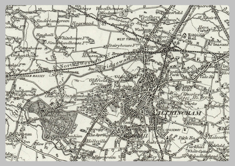 1890 Collection - Stockport (Manchester) Ordnance Survey Map