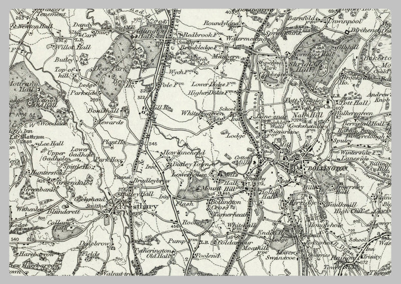 1890 Collection - Stockport (Manchester) Ordnance Survey Map