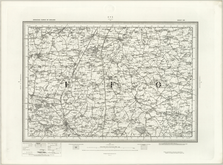 1890 Collection - Eye (Diss) Ordnance Survey Map