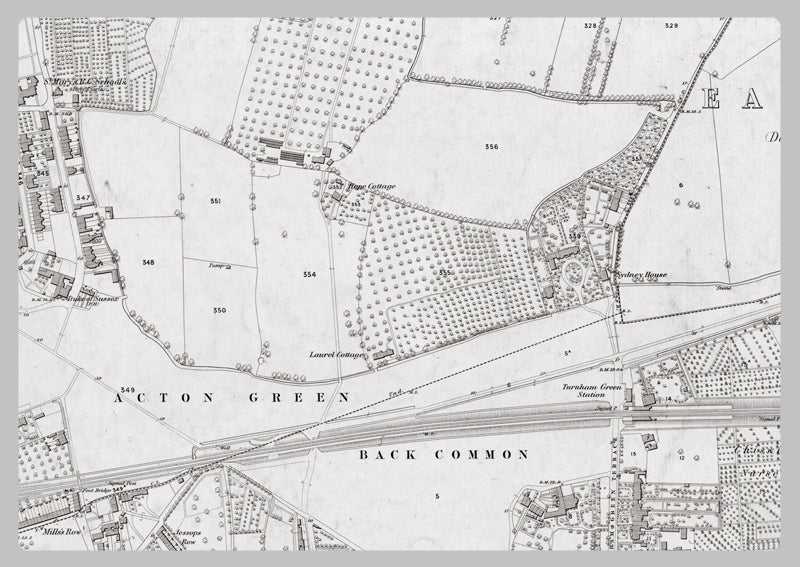 London 1872 Ordnance Survey Map - Sheet XI - Acton