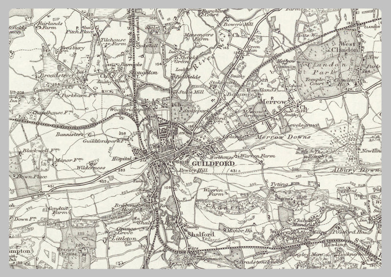 1890 Collection - Aldershot (Windsor) Ordnance Survey Map– I Love Maps