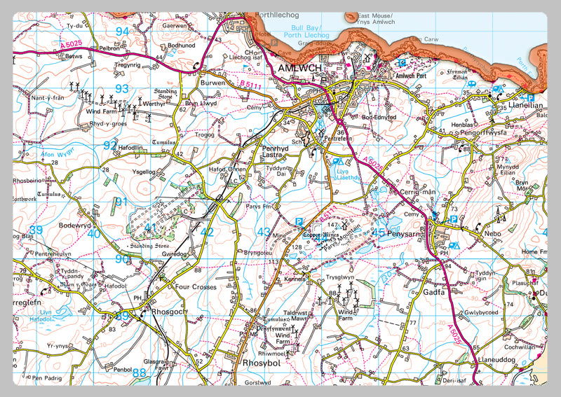 Isle Of Anglesey County Map