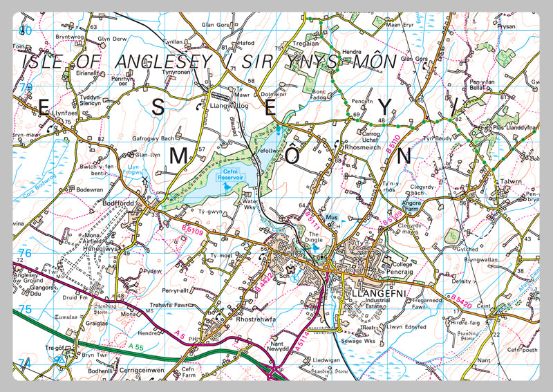 Isle Of Anglesey County Map