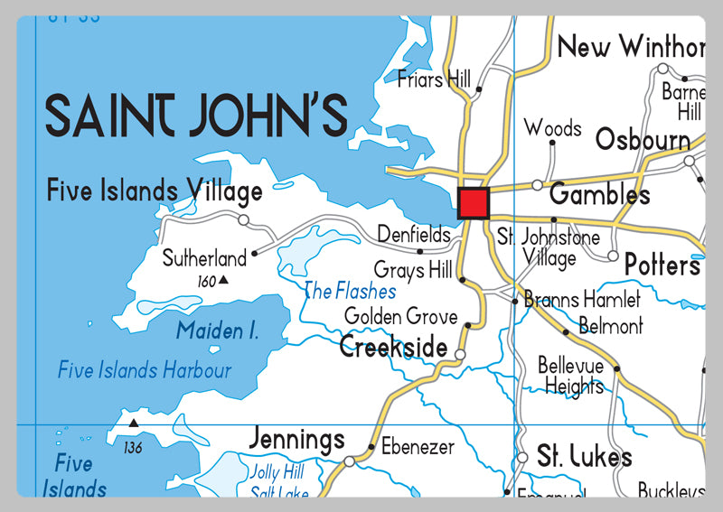 Antigua Road Map