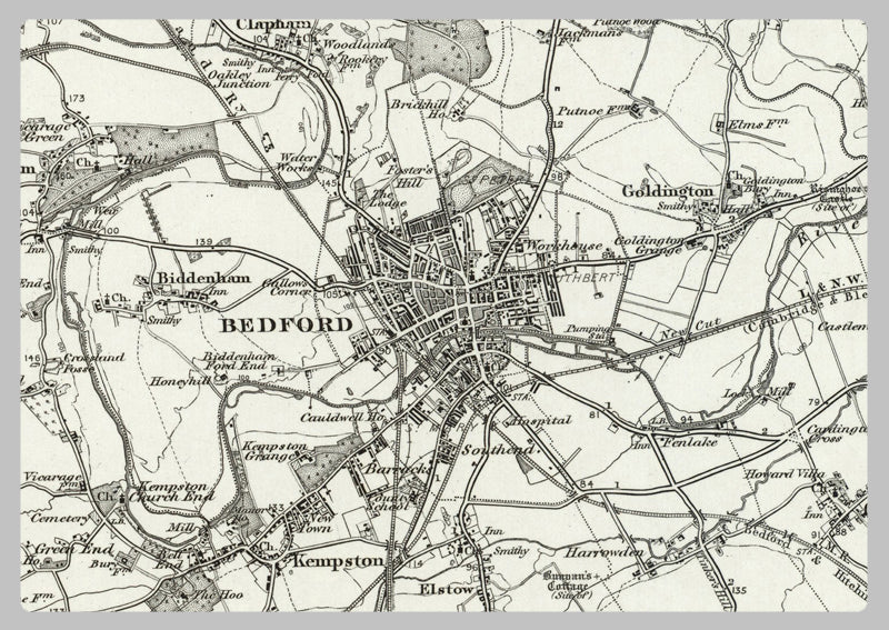 1890 Collection - Bedford (Wellingborough) Ordnance Survey Map– I Love Maps