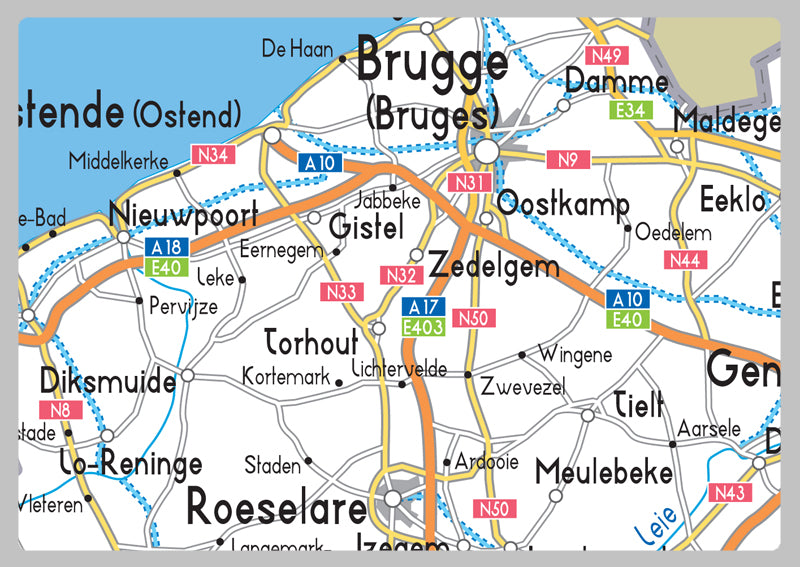 Belgium Road Map