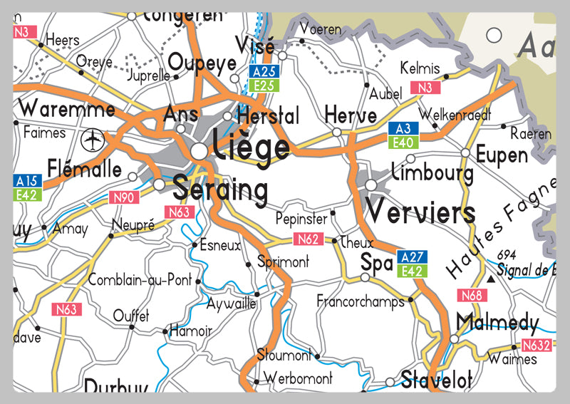 Belgium Road Map