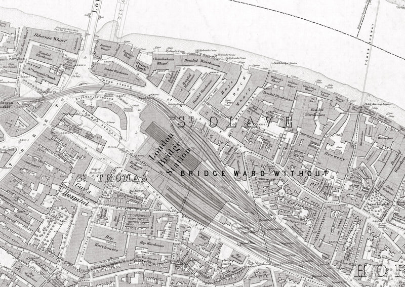 London 1872 Ordnance Survey Map - Sheet XLV - Bermondsey | I Love Maps